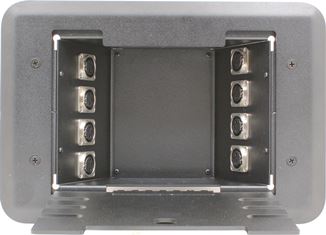 8 Port XLR Floor Box - Loaded with Male to Female XLR Neutrik Adapters