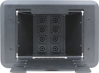 8 Port Female Speakon Floor Box - 40 AMP - 4 Pole High Current Solder Tabs