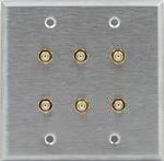 6 Port Double Gang SMA Face Plate