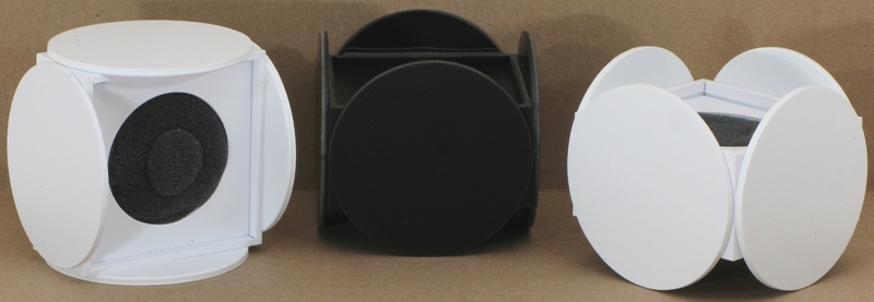 4 Sided Round Blank Mic Flags