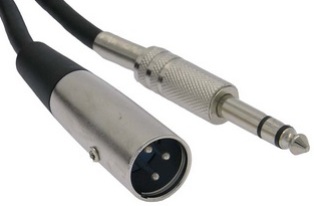 1/4 TRS Male to XLR Male Cable