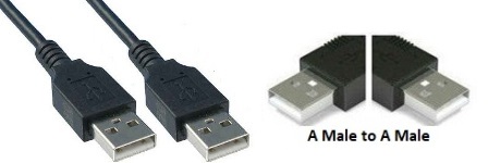 USB 2.0 Cables A Male to A Male
