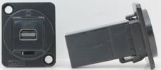 Mini DisplayPort Female to Female Bulkhead D Series Mount