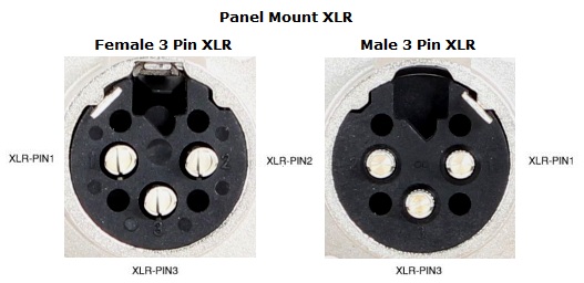 3 Pin XLR Wiring NC3FDL NC3MDL