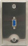 1 Port Single Gang DB9 Face Plate Female to Male