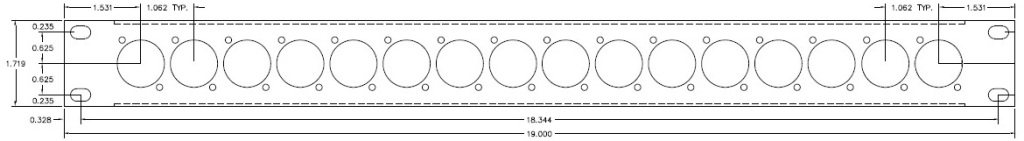 16 Port D Series Patch Panel Specs