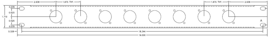 8 Port D Series Patch Panel Specs