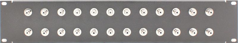 PPD24-RCABN - RCA Patch Panel Front View